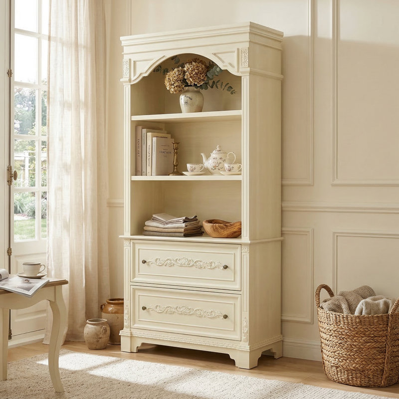 Armoire de salle à manger à 3 tiroirs H 76,6 po avec 2 tiroirs