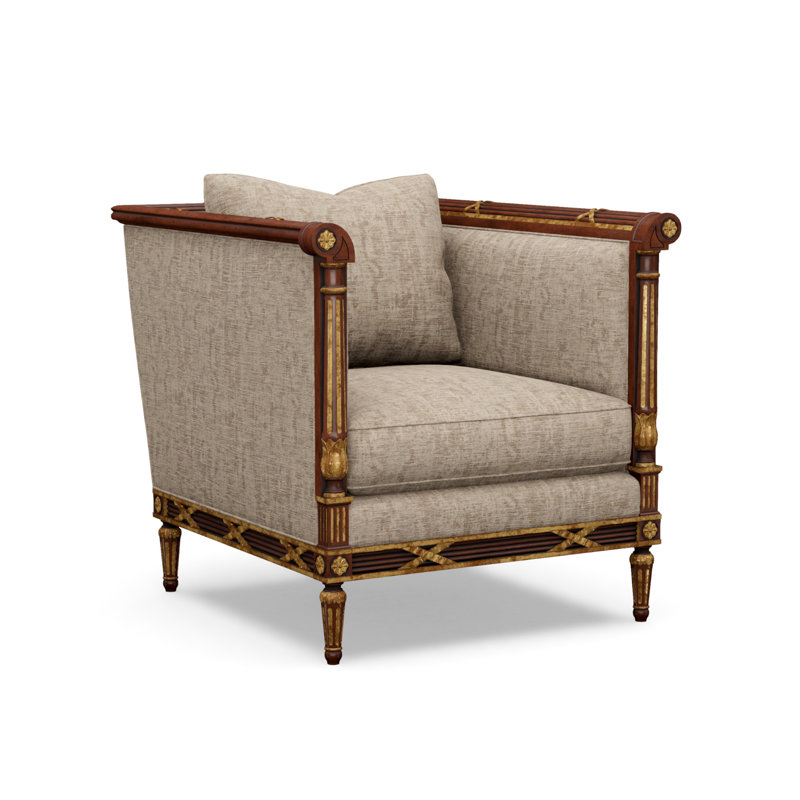 The Regent's Visit  Accent Chair, Churchill Driftwood (Performance fabric) 6137-92