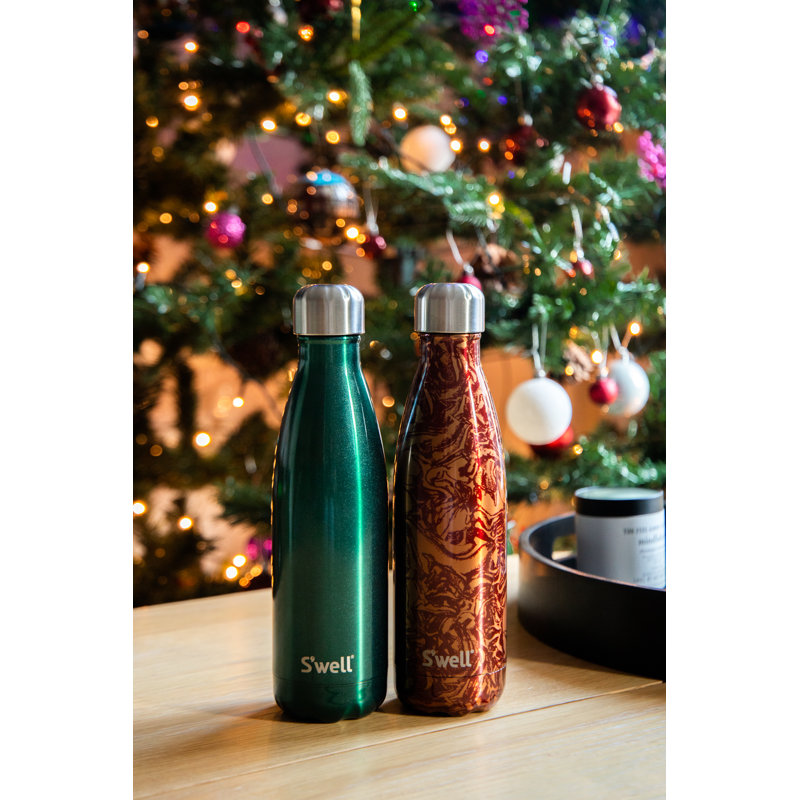 S'well Burgundy Swirl 500ml Vacuum Insulated Stainless Steel Water Bottle