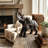 Traditional Ceramic Elephant Figurine for Shelf and Tabletop Decor