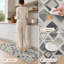 Tapis de cuisine lavables antidérapants à motif géométrique