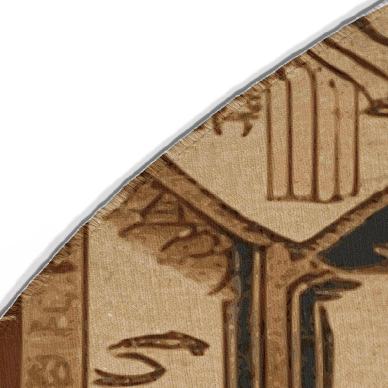 Tapis intérieur et extérieur ArtDeco, Rond 5 pi