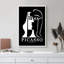 Oeuvre classique "Formes de portrait géométrique noir et blanc Picasso" sur-99142152-99142153