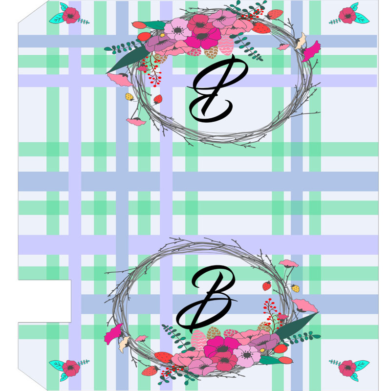 Housse pour boîte aux lettres monogramme personnalisable, Oui
