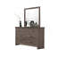 Mobilier de chambre à coucher avec tiroirs en bois à finition naturelle