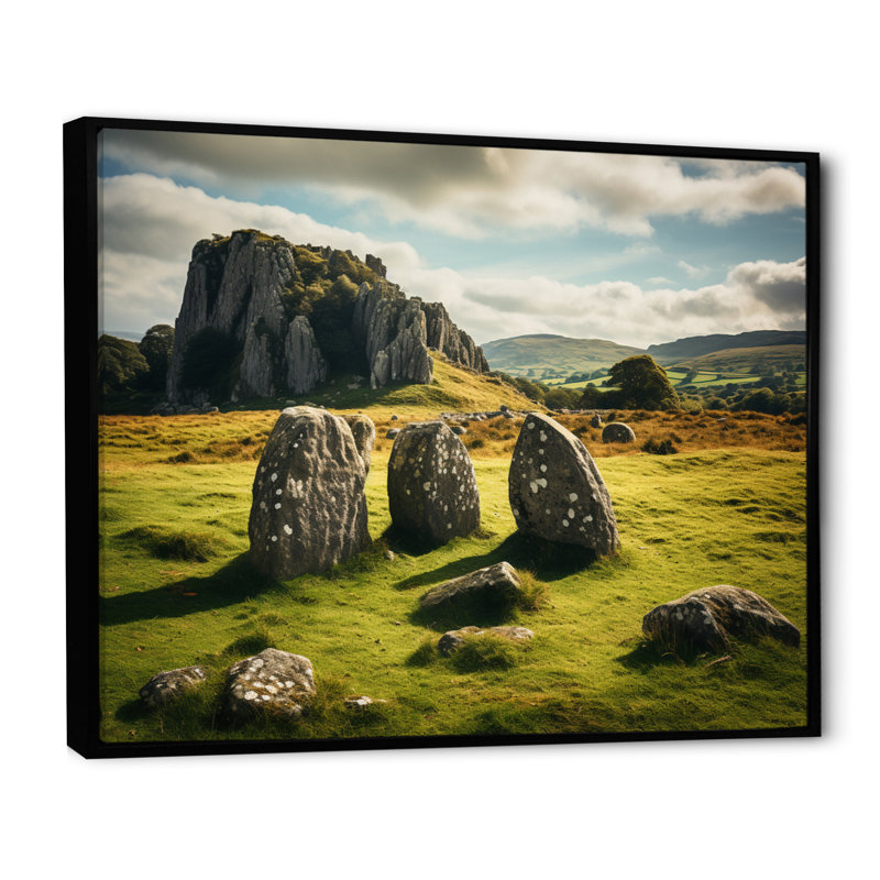 Irlande Irish Legends II, Cadre flottant noir, H 34 po x l 44 po x P 1,5 po