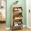 Solid Wood Flip Down Shoe Storage-768361406