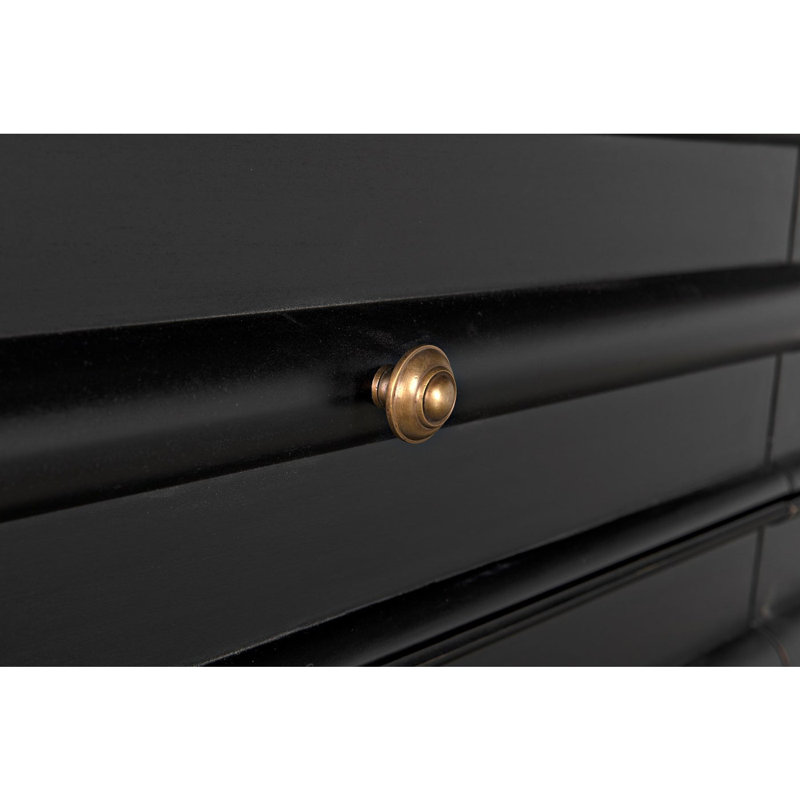 Ascona 61'' W 6 - Drawer Dresser, Hand Rubbed Black