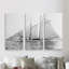 Voilier Yacht VII - 3 pièces, reproduction de photo sur toile-21632942