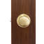 Bouton de porte de passage avec rosette rond Ball-9120847