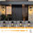1 - Light 15''H Dimmable Led Black Iron and Water Ripple Glass Outdoor Wall Light with  Dusk to Dawn-86745567-93913830