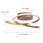 Caroljean 1 - Light 18.11'' Unique/Statement Modern Linear Dimmable White Light LED Flush Mount-1194438892