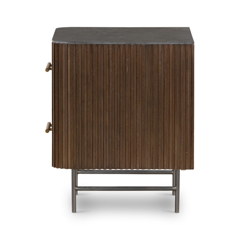 Fletcher 2 - Drawer Nightstand, Terra Brown