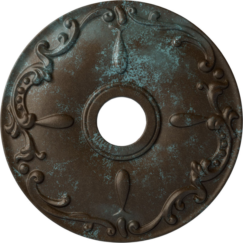 Kent Ceiling Medallion, Bronze Blue Patina
