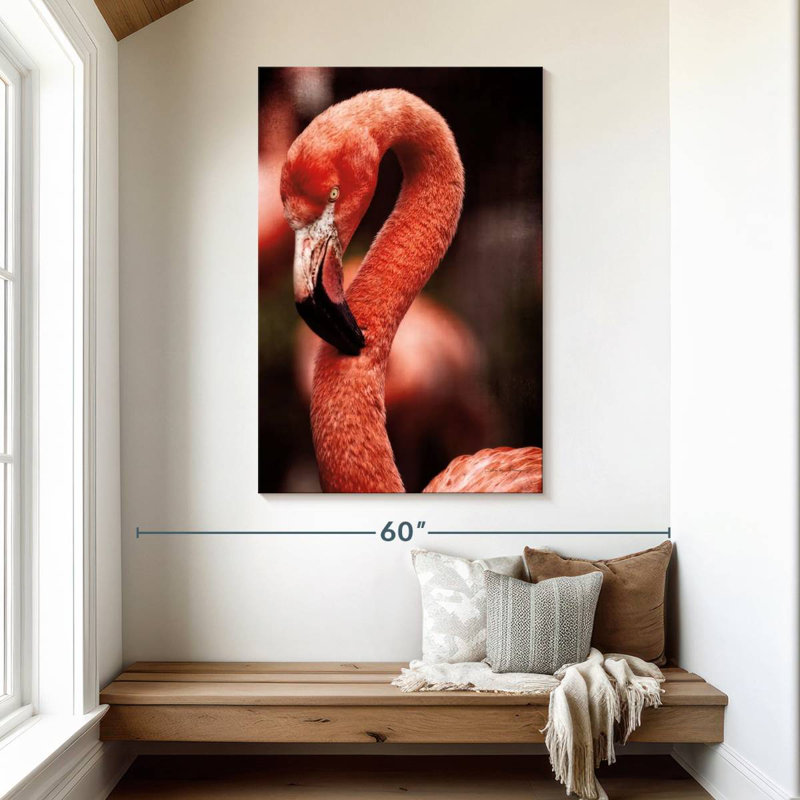 Brampt Caribbean Flamingo II, 48" H x 32" W