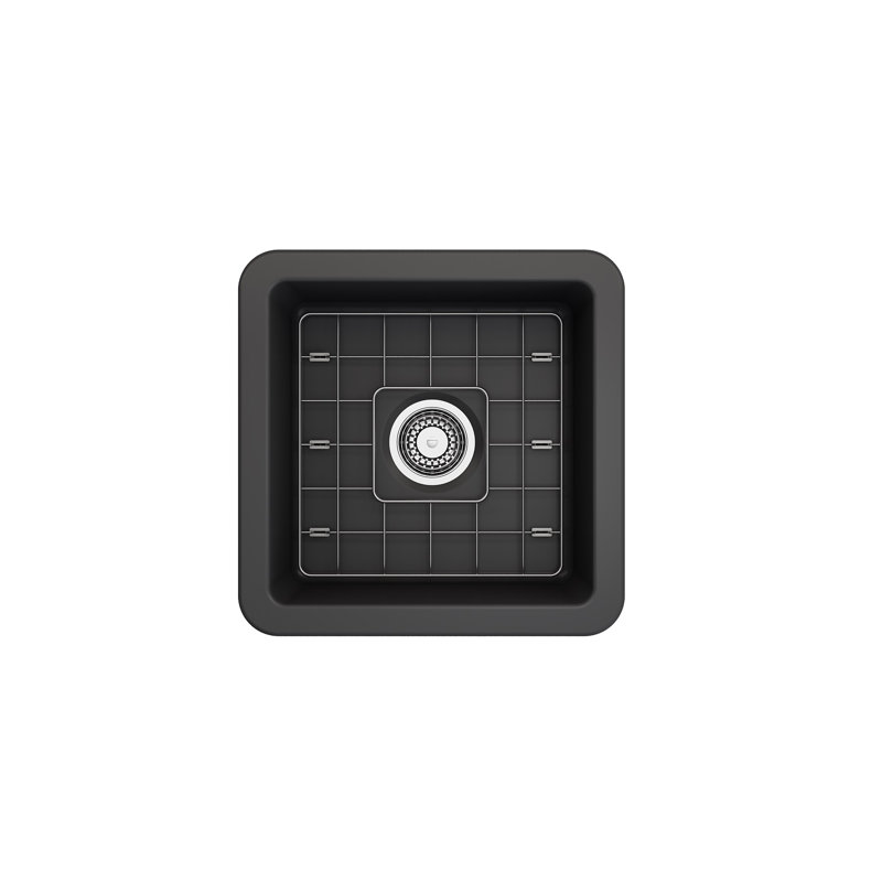 18'' L Kitchen Sink, Matte Dark Gray
