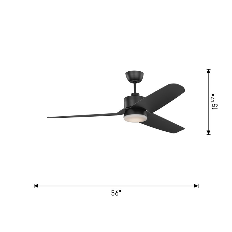 Colgin 56 LED LED Downrod Ceiling Fan