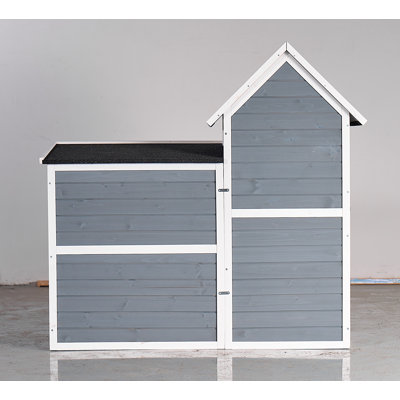 Large Outdoor Chicken Coop Cage, Weatherproof 2-Story Chicken Coop & Rabbit Hutch, Wooden Indoor/Outdoor Pet House With No-Leak Tray, Waterproof Roof & Pull-Out Tray