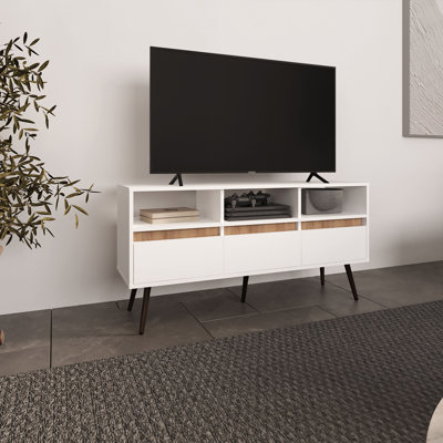 Meuble télé, 3 tiroirs, 3 tablettes