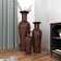 3 Piece  Metal Indoor Outdoor Tall Floor Vase Set