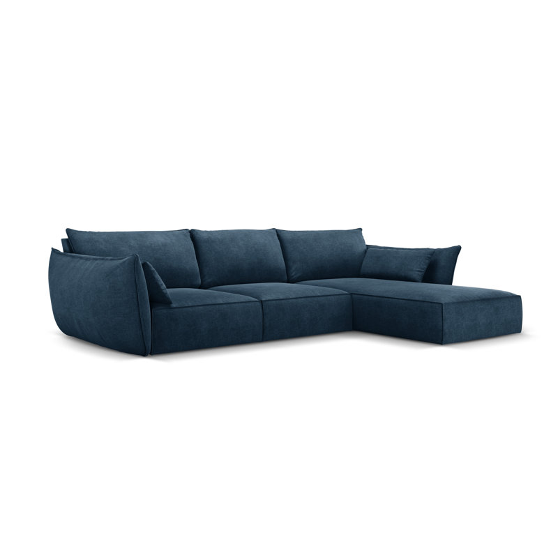 Aeneus 4 Seater Corner Sofa , Blue