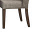 Chaise d’appoint rembourrée gris/brun foncé Enzo