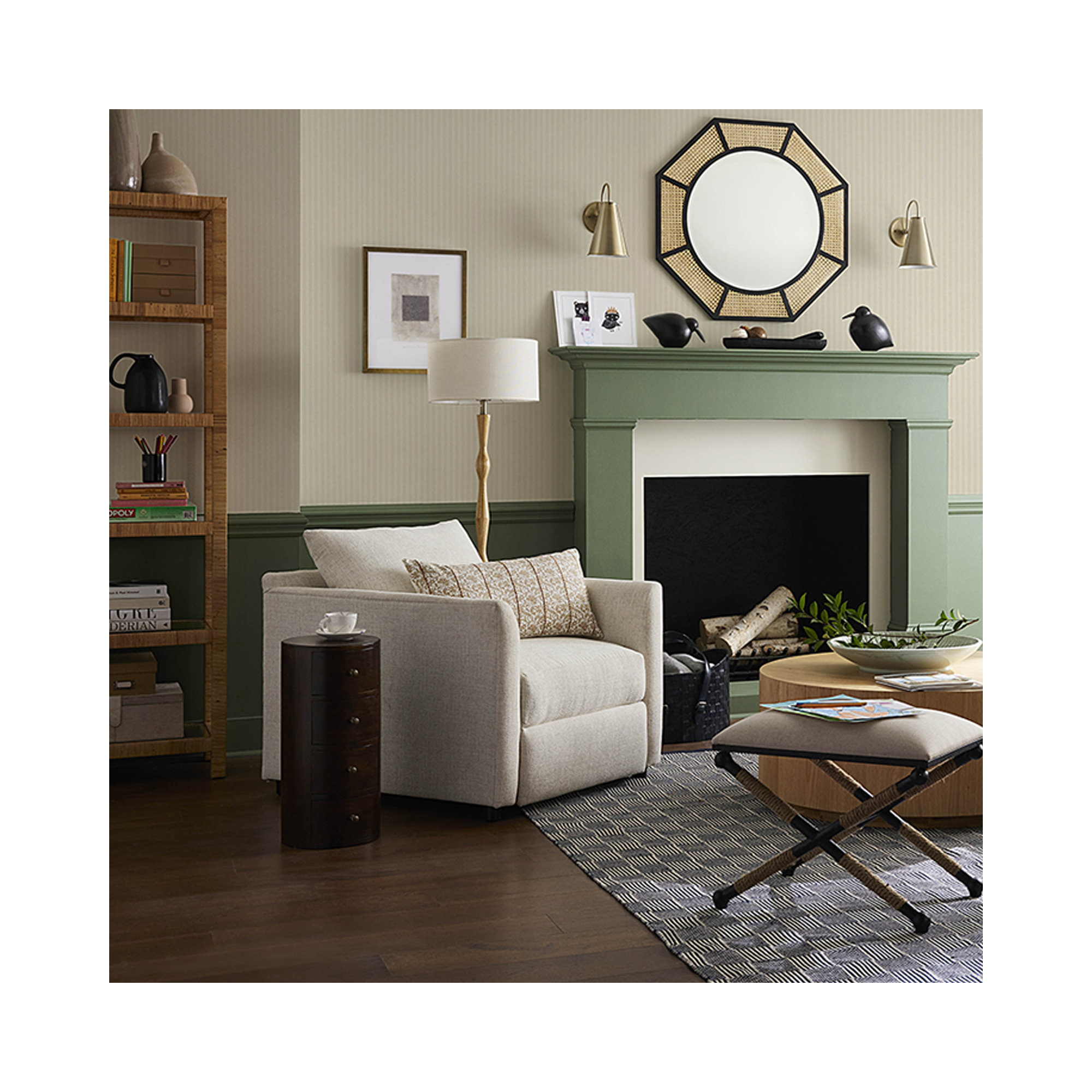 Atlantic 4 - Drawer Nightstand, Brown