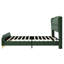 Base de lit tapissier en cuir pour grand lit avec tête de lit à oreilles et, sans sommier requis, 4 pouces sous le lit pour un balayage, et plateforme stable, esthétique confortable, printemps, lisse-16858389-16858395