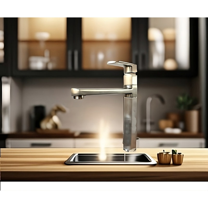 Ovo Single Lever Monobloc Tap, Brushed Nickel