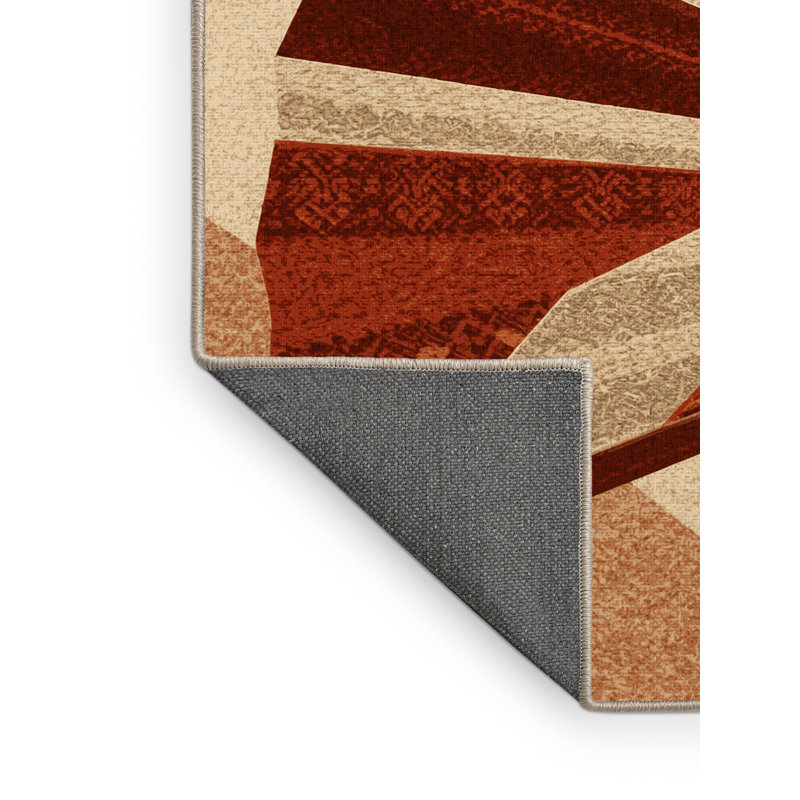Tapis moelleux moelleux d'inspiration mondiale Dormont, 5 x 8