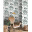Pagoda And Sampan Scenic Vinyl Wallpaper Roll-1365576646