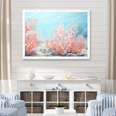 «Coastal Coral Beauty Under Water I», reproduction sur toile