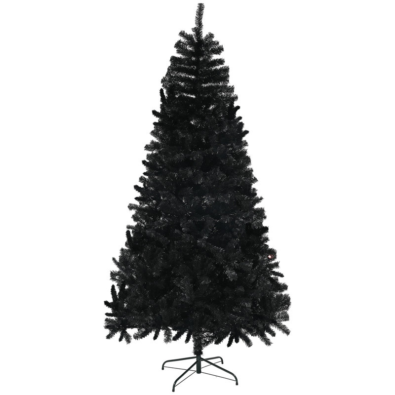 Arbre de Noël artificiel HOMcom 7,5 pi, Vert foncé, H 7,5 pi
