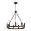 9-Lights Waggon Wheel Chandelier
