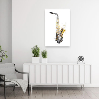 Art abstrait moderne abstrait abstrait saxophone