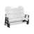 Plateau blanc / base noire