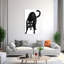 Art mural contemporain chat étonné-129149660