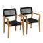 Chaise de salle à manger d'extérieur Bennett-112309283