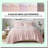 PetalPrint Cozy Comforter Set - Lightweight Fuzzy Bedding with Matching Sham - Blush Full/Queen 3 Piece - All Season Reversible Shaggy Design
