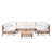 All-Weather Wicker 6 - Person Modular Patio Conversation Sets with Cushions-412861892