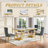 Rectangular 70.1"L X 35"W Dining Set (Set Of 5)-1783850113