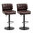 Yeal Swivel Upholstered Adjustable Height Counter Stool with Metal Frame-1678547415