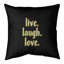 Live Laugh Love Quote Chalkboard Style Linen Pillow Cover-516136922-516136917