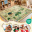 Tapis de jeu pour enfant en bois lavable avec revêtement antidérapant 4 pi x 6 pi, vert clair-126143925