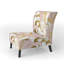 Fauteuil de chambre rembourré Golden Marble II