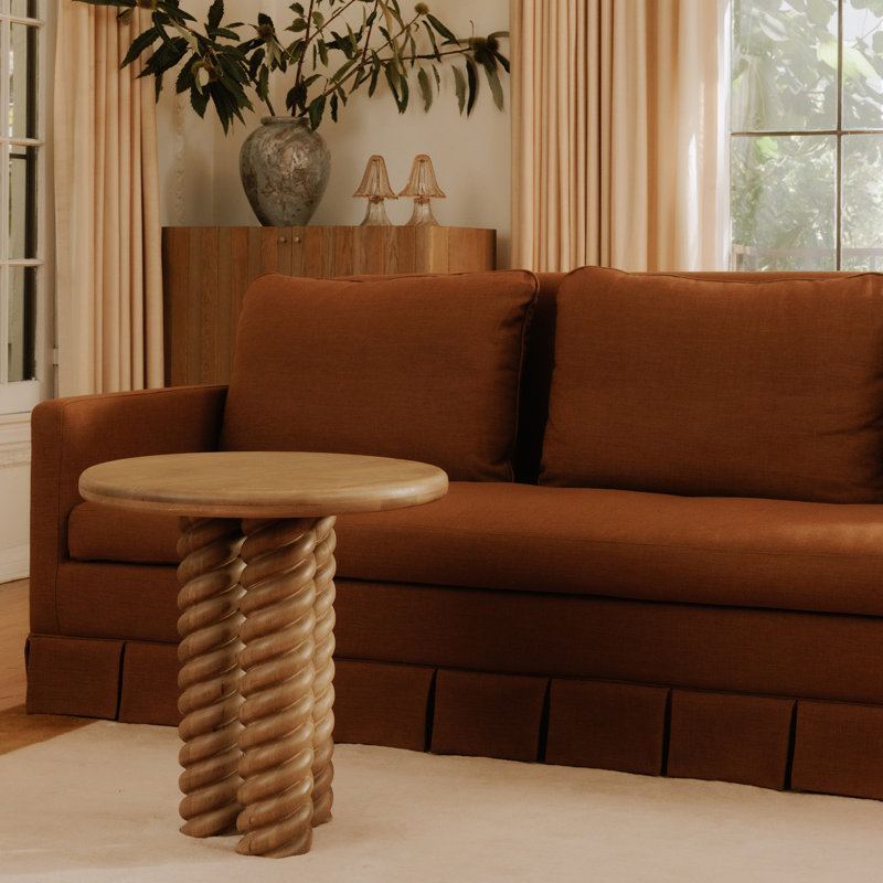 Treccia Solid Wood End Table
