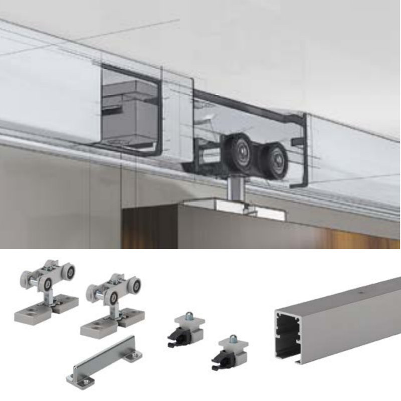 Ensemble de quincaillerie pour porte simple standard TopLine Grant SD, 60 po