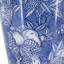 Vase en porcelaine bleue et blanche D9,1 x 24,4 po