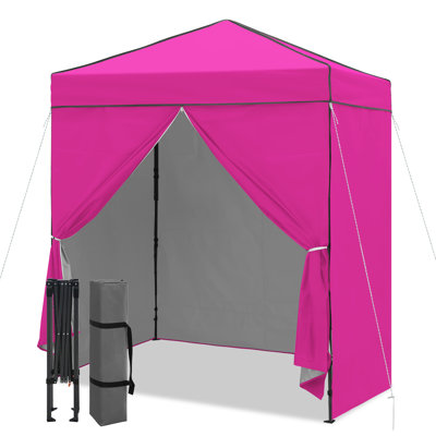 Tente d'auvent 6 x 4, auvent escamotable robuste avec parois latérales