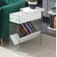Table de bout de style traîneau et prises intégrées Allegonda 23,75 po-242386954